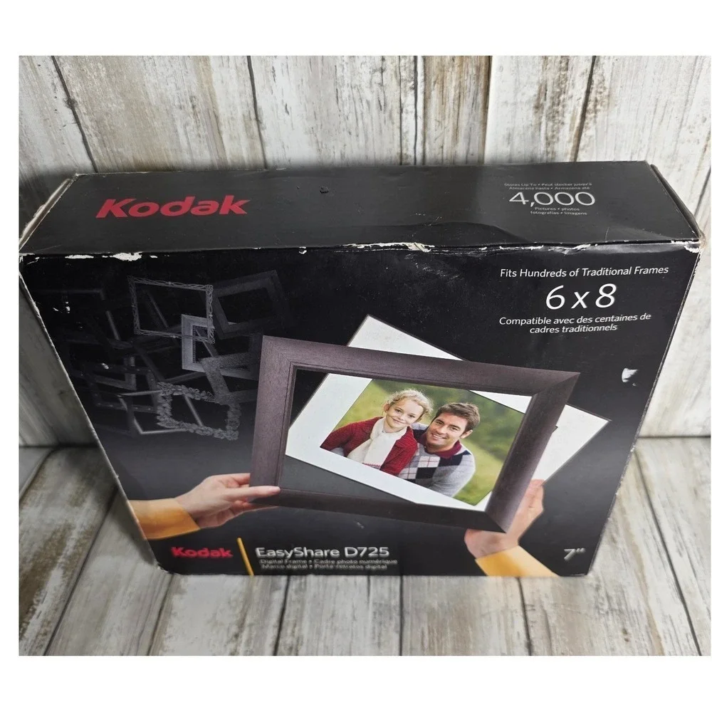 Kodak EasyShare D725 7 Inch Digital Photo Frame 4000 Storage